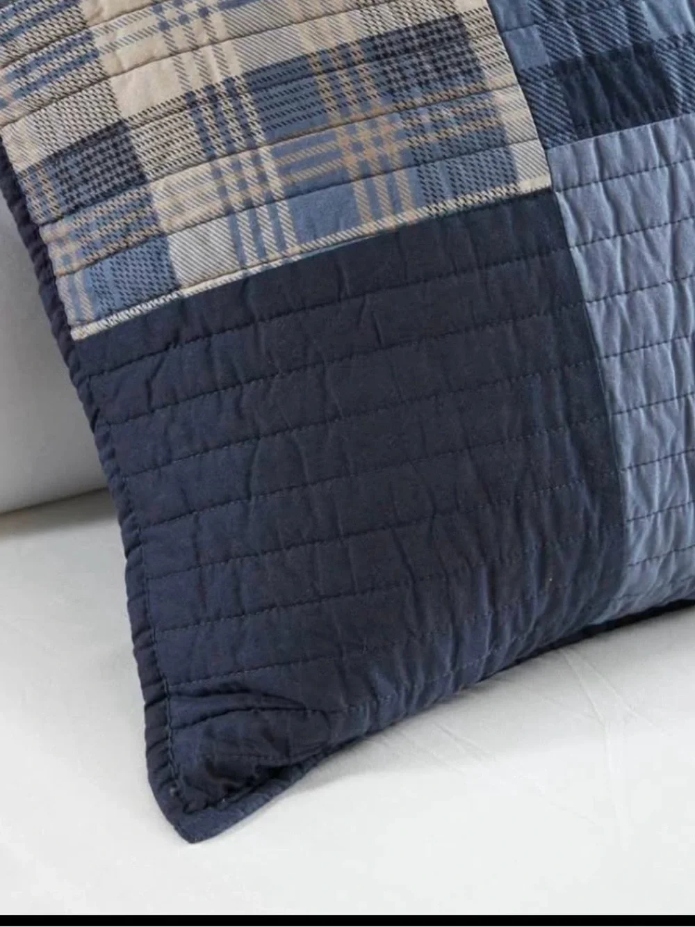 Blue Patchwork Quilt Set - Home Bedding